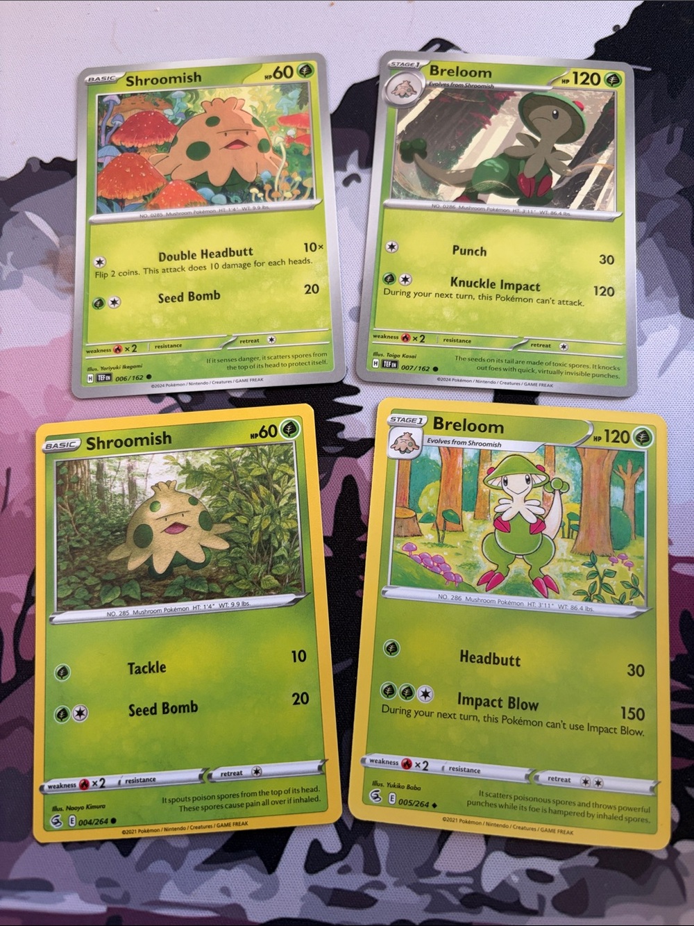Shroomish & Breloom Evolution Lot | Temporal Forces + Fusion Strike | ✨5/$25